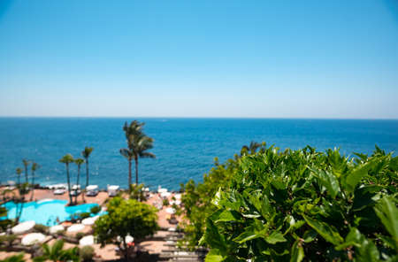 Vacation place sea side in Spain in summerの写真素材