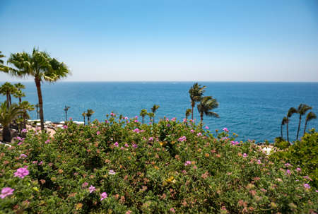 Vacation place sea side in Spain in summerの写真素材