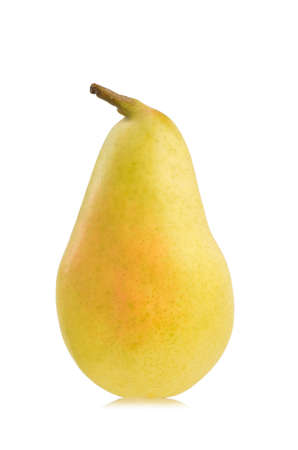 Fresh yellow pear fruit isolated on the white backgroundの写真素材