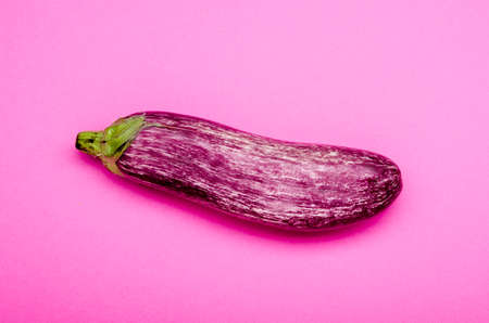 marbled aubergine on a purple backgroundの写真素材