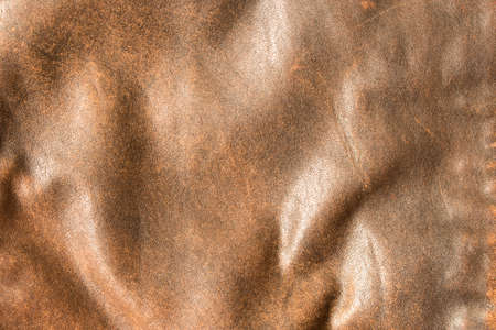 Background texture of old brown worn skin . Close up.の写真素材