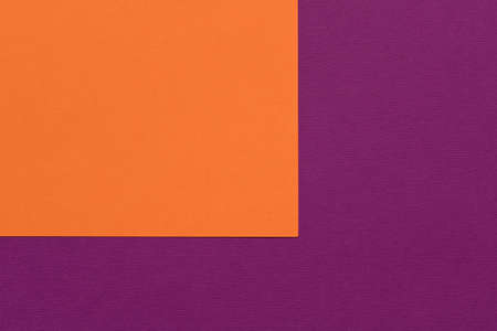 Purple orange background texture of colored paper. Trendy colors for design. Abstract geometric background.の写真素材