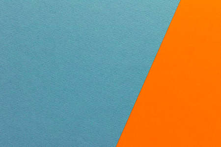 Trending colors in 2020. Abstract blue and deep orange background. Abstract geometric background for...