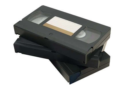 Illustration of VHS tape isolated on a white backgroundのイラスト素材