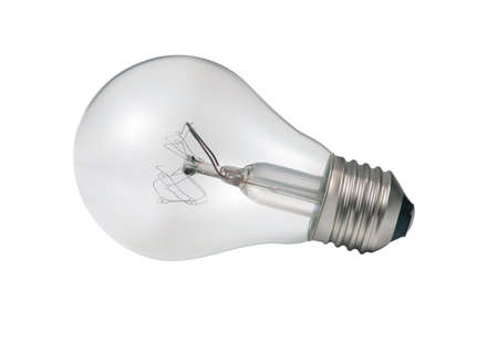 Illustration of Classic vintage light bulb turned off isolated on whiteのイラスト素材