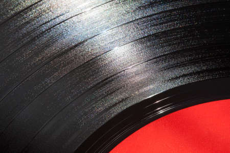 Macro Photo Segment of vinyl record