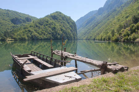 Old Rowboat At The Riverの写真素材