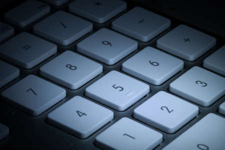 Computer's keyboard with a close up of the keysの写真素材