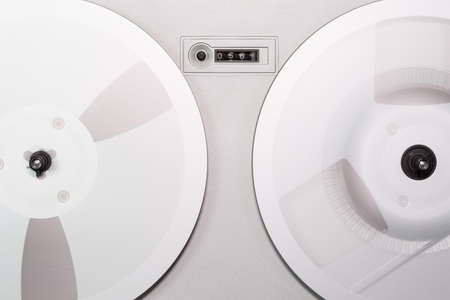 Mechanical counter tape of Stereo Reel Recorderの写真素材