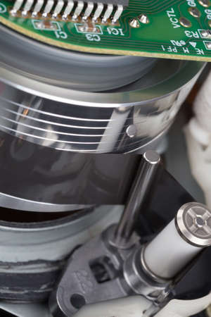 head of video cassette recorder close-upの写真素材