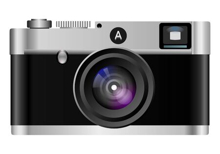 retro analog cameraのイラスト素材