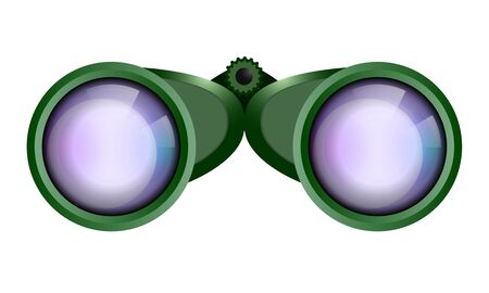 Big green binocularのイラスト素材