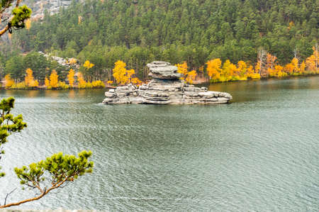 Picturesque places of Kazakhstan, Borovoe village, with its unique lakes and forests!の写真素材