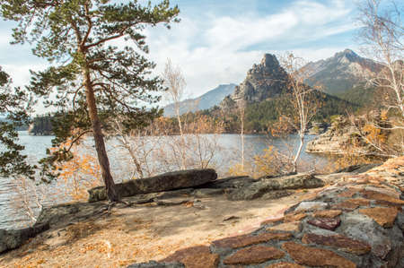Picturesque places of Kazakhstan, Borovoe village, with its unique lakes and forests!の写真素材