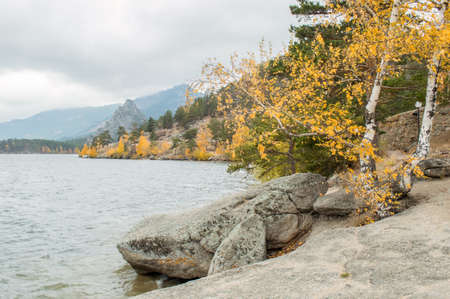 Picturesque places of Kazakhstan, Borovoe village, with its unique lakes and forests!の写真素材