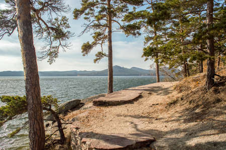 Picturesque places of Kazakhstan, Borovoe village, with its unique lakes and forests!の写真素材