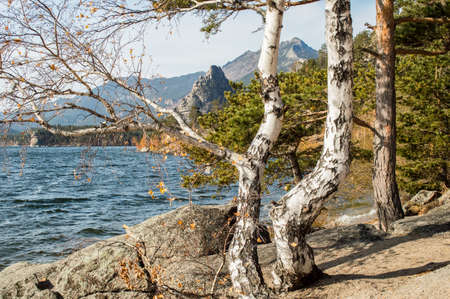 Picturesque places of Kazakhstan, Borovoe village, with its unique lakes and forests!の写真素材