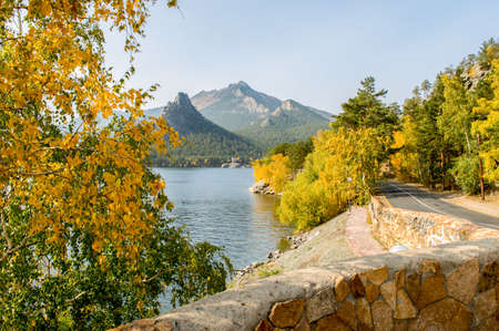 Picturesque places of Kazakhstan, Borovoe village, with its unique lakes and forests!の写真素材