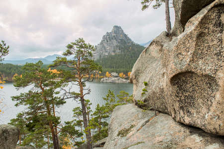 Picturesque places of Kazakhstan, Borovoe village, with its unique lakes and forests!の写真素材