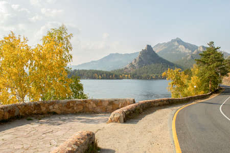 Picturesque places of Kazakhstan, Borovoe village, with its unique lakes and forests!の写真素材