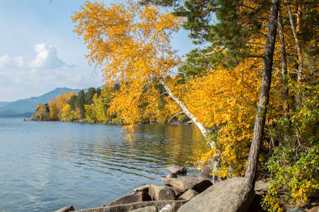 Picturesque places of Kazakhstan, Borovoe village, with its unique lakes and forests!の写真素材