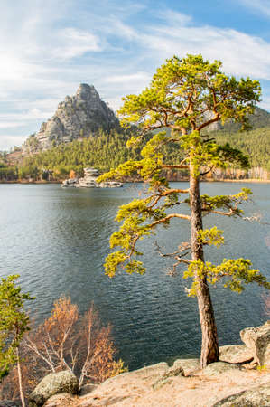 Picturesque places of Kazakhstan, Borovoe village, with its unique lakes and forests!の写真素材