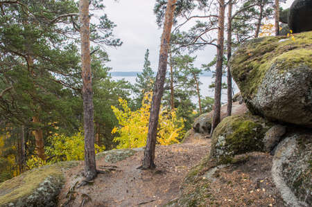 Picturesque places of Kazakhstan, Borovoe village, with its unique lakes and forests!の写真素材