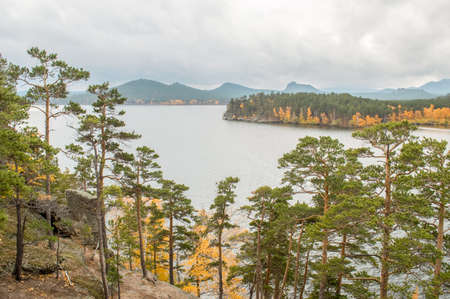 Picturesque places of Kazakhstan, Borovoe village, with its unique lakes and forests!の写真素材