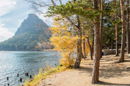 Picturesque places of Kazakhstan, Borovoe village, with its unique lakes and forests!の写真素材