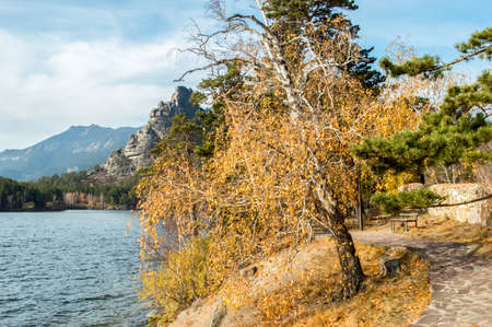 Picturesque places of Kazakhstan, Borovoe village, with its unique lakes and forests!の写真素材