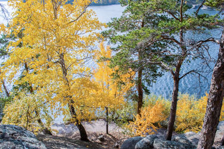 Picturesque places of Kazakhstan, Borovoe village, with its unique lakes and forests!の写真素材