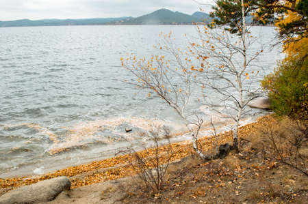 Picturesque places of Kazakhstan, Borovoe village, with its unique lakes and forests!の写真素材