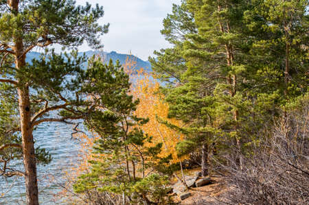 Picturesque places of Kazakhstan, Borovoe village, with its unique lakes and forests!の写真素材