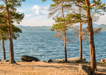 Picturesque places of Kazakhstan, Borovoe village, with its unique lakes and forests!の写真素材