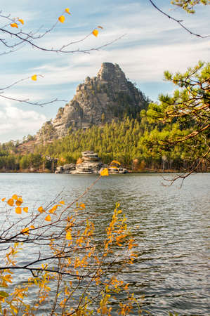 Picturesque places of Kazakhstan, Borovoe village, with its unique lakes and forests!の写真素材