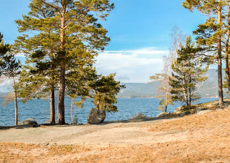 Picturesque places of Kazakhstan, Borovoe village, with its unique lakes and forests!の写真素材