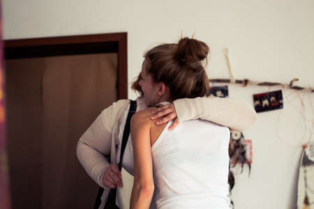 friends huggingの写真素材