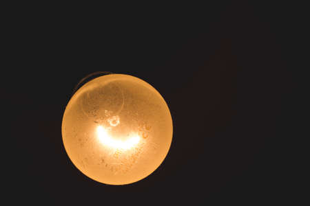 light bulb in the dark