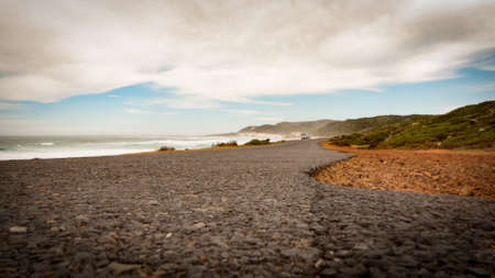 South African road on a cloudy dayの写真素材