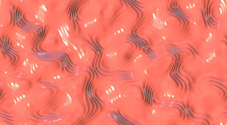Light rose ripple liquid plastic wave surfaces. Seamless fluid different paint colors background textures.の写真素材