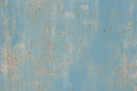 Rusty Grit on Blue Paint Wall Texture