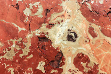 Red Marble Texture. Beautiful Marble Interior Background. Red Marbled Wall.の写真素材