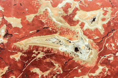 Red Marble Texture. Beautiful Marble Interior Background. Red Marbled Wall.の写真素材