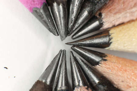 Pencil Leads Together. Macro Closeup.の写真素材