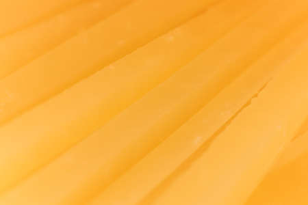 Solid cheese slices macro closeup. Background Texture.の写真素材
