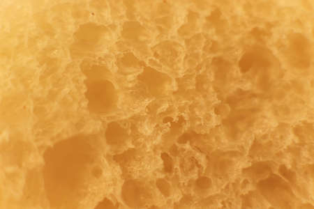 Pulp of bread macro closeup. Texture background.の写真素材