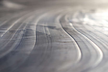 Ice Lake Lines Pattern Surface Background Texture. Wavy Drawings of Ice Lines on a Frozen Lake.の写真素材
