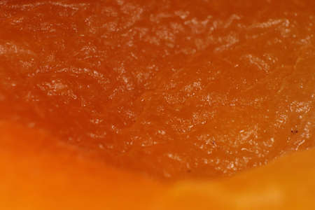 Fresh Dried Apricot Texture. Warm Nature Organic Background. Macro Closeup.の写真素材