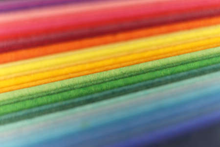 Colored Paper Sheets Pile. Chancery Background.の写真素材