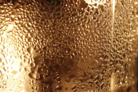 Drops on Cup of Vietnamese Coffee. Morning Drink Background.